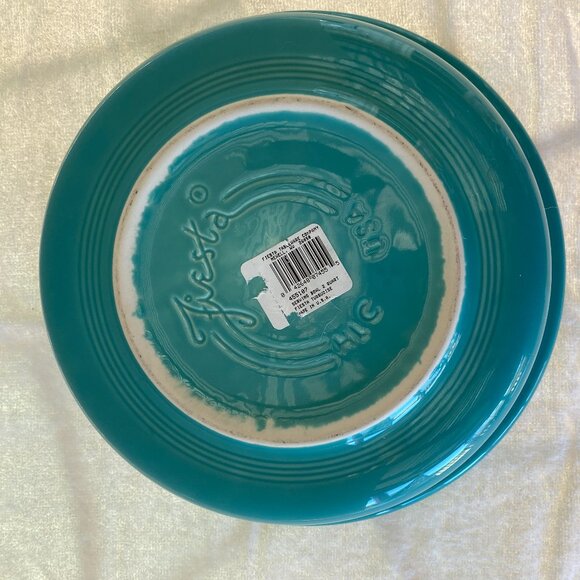 POST 1986 - RETIRED TURQUOISE COLOR FIESTA 2 QUART EXTRA LARGE SERVING BOWL NEW - Picture 4 of 6